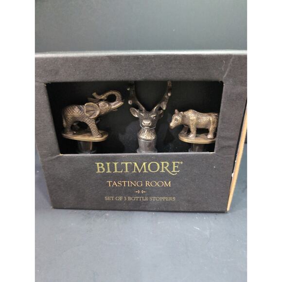 Biltmore Tasting Room Animal Cork Stoppers Set, Wine Bottle Accessories or Decor - Picture 5 of 6